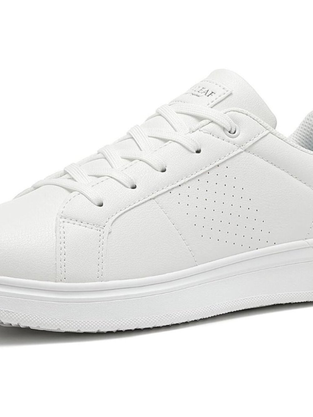 Analeaf Mens White Fashion Dress Sneakers Classic Lightweight Casual Shoes